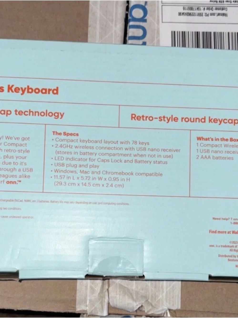 Round-Key Wireless Keyboard in Lavender & Mint